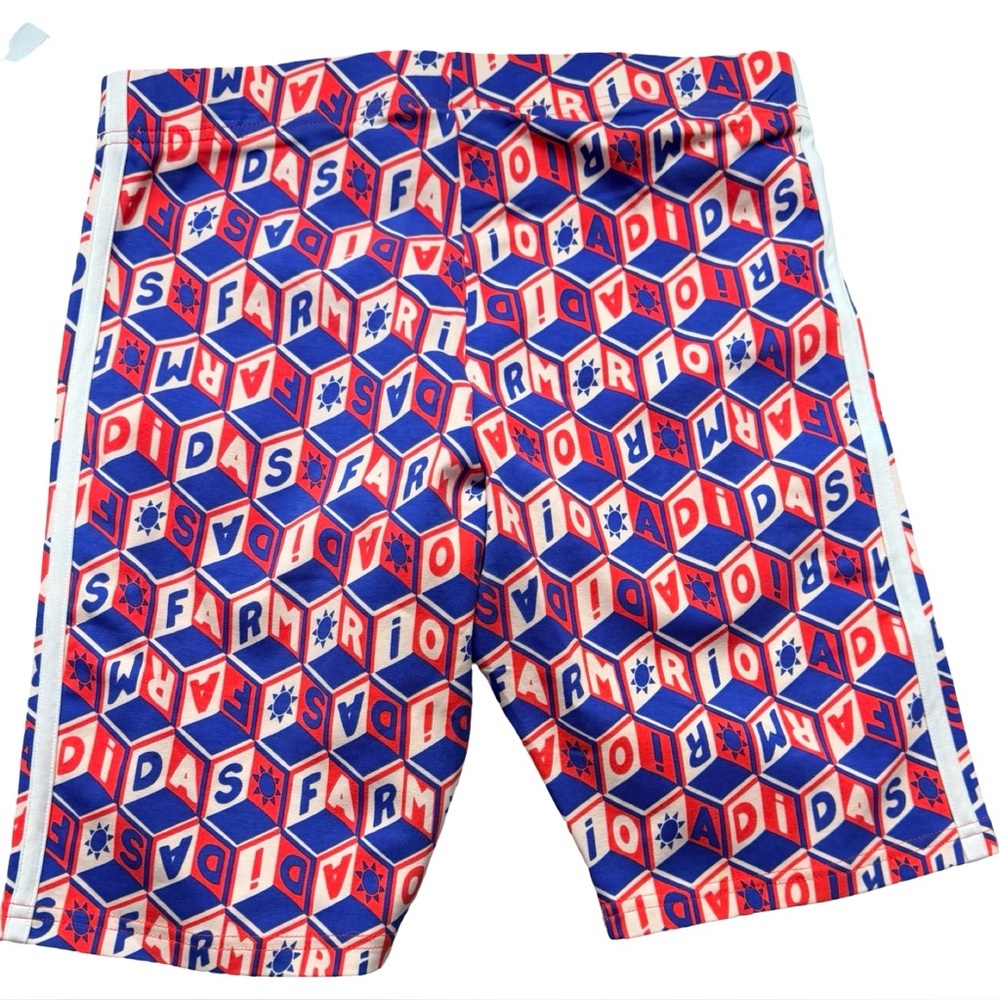 Adidas x FARM Rio Oasis Night Bike Shorts NWT | Women’s M | 9” Inseam - Picture 13 of 16
